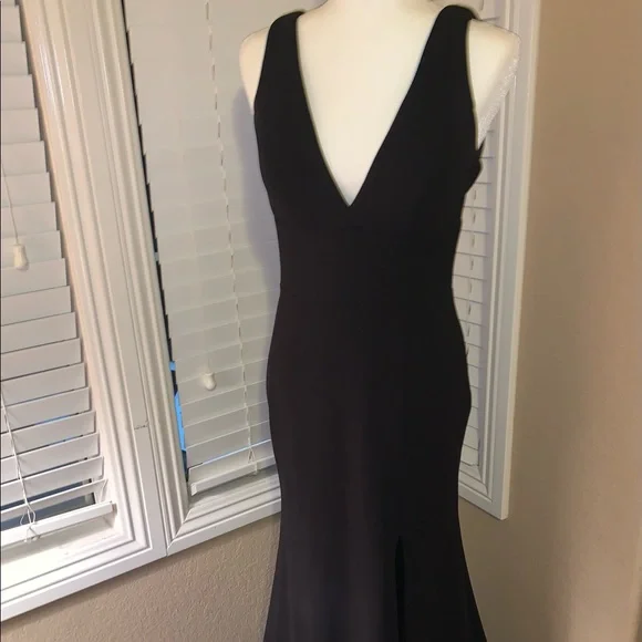 aqua black backless dress Spaghetti Straps Sheath Aqua Blue Prom Dress Formal Satin Party Dress Yellow / 12 main image 1